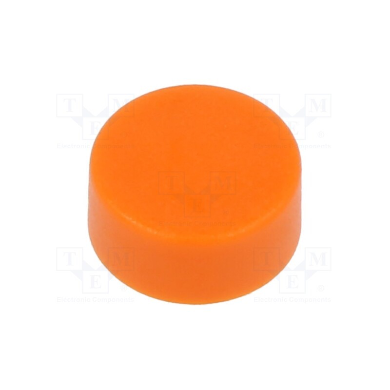 10 pcs : 862.8102 - Button, 9.25mm, orange, SMS