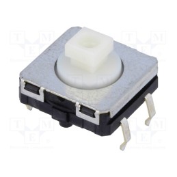 10 pcs : B3W-4050 - Microswitch TACT, SPST-NO, Pos: 2, 0.05A/24VDC, THT, none, 1.96N