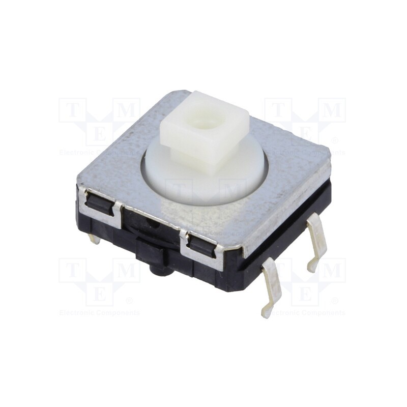 10 pcs : B3W-4050 - Microswitch TACT, SPST-NO, Pos: 2, 0.05A/24VDC, THT, none, 1.96N
