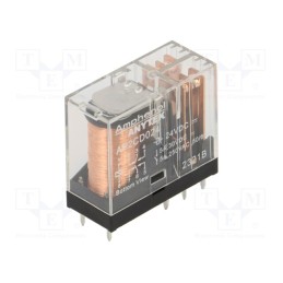 10 pcs : AP2CD02400G - Relay: electromagnetic power, DPDT, Ucoil: 24VDC, 5A, Series: AP
