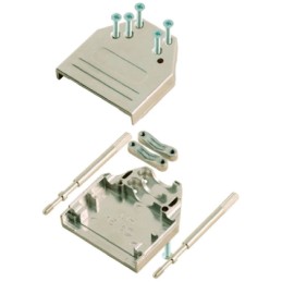 1 pcs - MH Connectors MHDTZI Series Zinc D Sub Backshell, 15 Way, Strain Relief