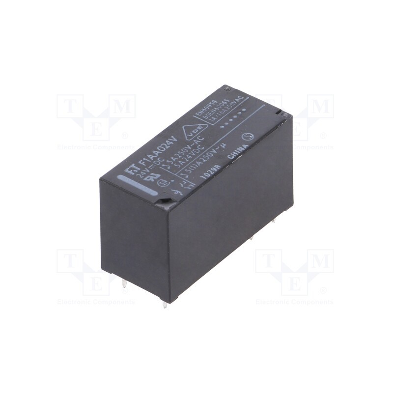 10 pcs : FTR-F1AA024V - Relay: electromagnetic, DPST-NO, Ucoil: 24VDC, 5A, 5A/250VAC, PCB
