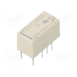 10 pcs : FTR-C1CA012G - Relay: electromagnetic, DPDT, Ucoil: 12VDC, 2A, 0.3A/125VAC, THT
