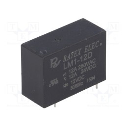 10 pcs : LM1-12D - Relay: electromagnetic, SPDT, Ucoil: 12VDC, Icontacts max: 12A