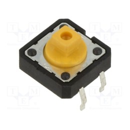 10 pcs : PTS125SJM73-2 LFS - Microswitch TACT, SPST-NO, Pos: 2, 0.05A/12VDC, THT, none, 1.6N