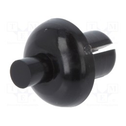 50 pcs : 8G406V20332 - Rivet, polyamide, L.rivet: 6.1mm, Panel cutout diam: 5.1mm, black