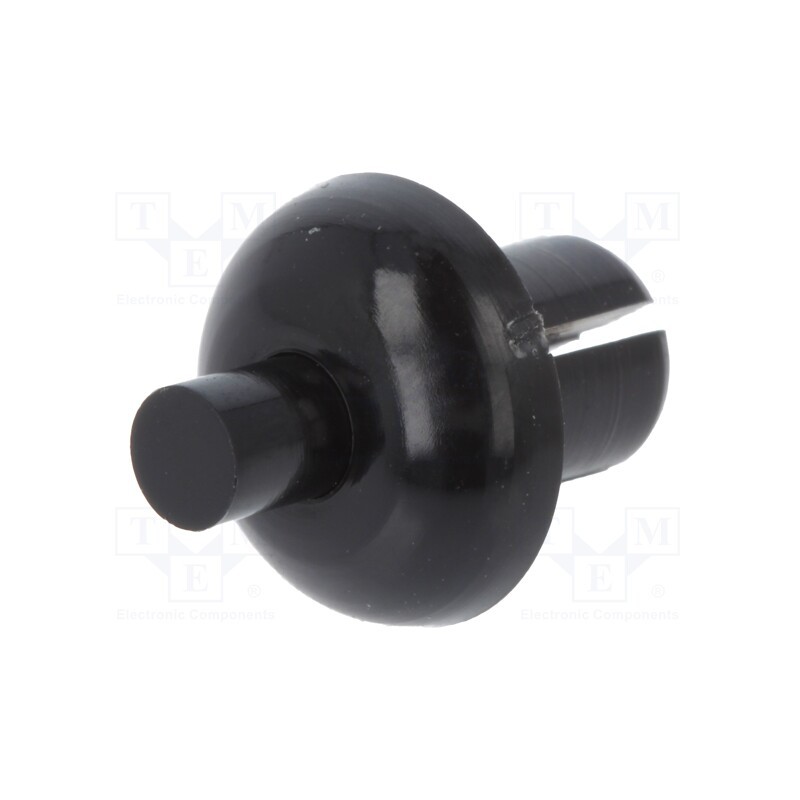 50 pcs : 8G406V20332 - Rivet, polyamide, L.rivet: 6.1mm, Panel cutout diam: 5.1mm, black