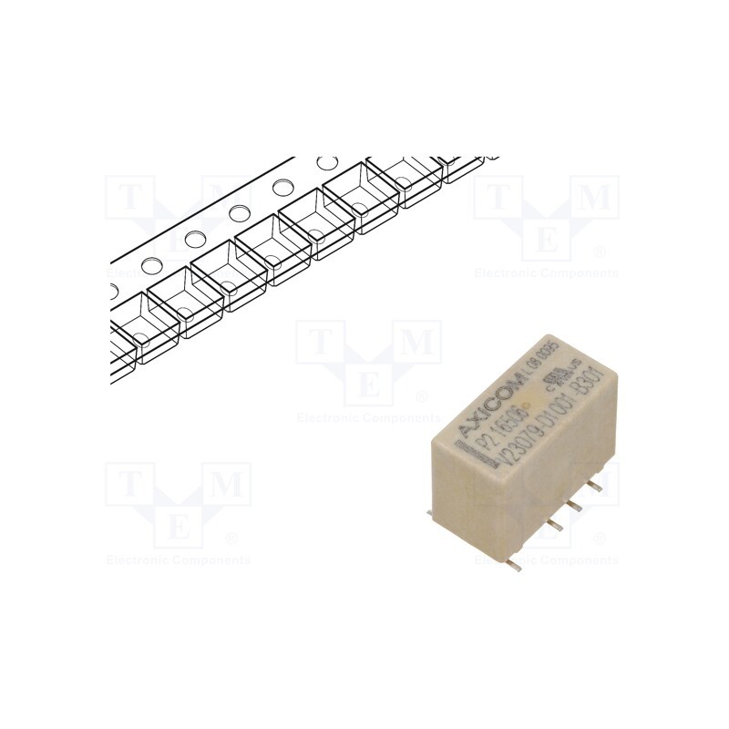 10 pcs : 5-1393788-5 - Relay: electromagnetic, DPDT, Ucoil: 5VDC, 2A, 0.5A/125VAC, SMT
