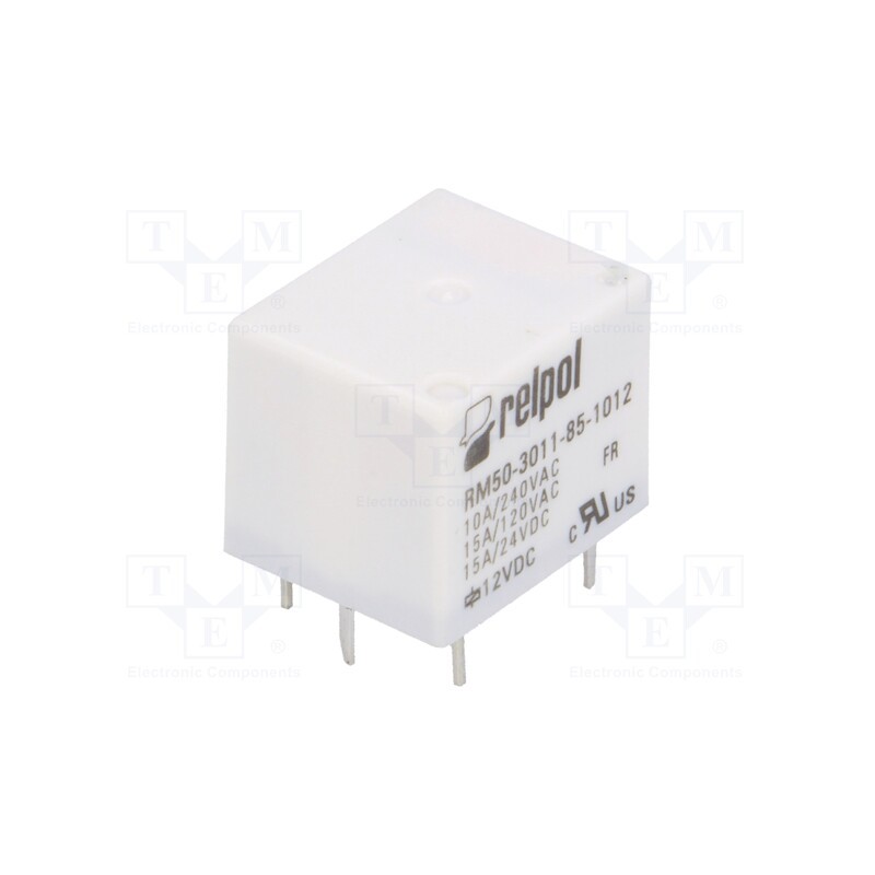 10 pcs : RM50-3011-85-1012 - Relay: electromagnetic, SPDT, Ucoil: 12VDC, 15A, 10A/240VAC, PCB