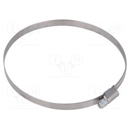 10 pcs : D4110 -AS - Worm gear clamp, W: 9mm, Clamping: 110÷130mm, D, W4, DIN 3017