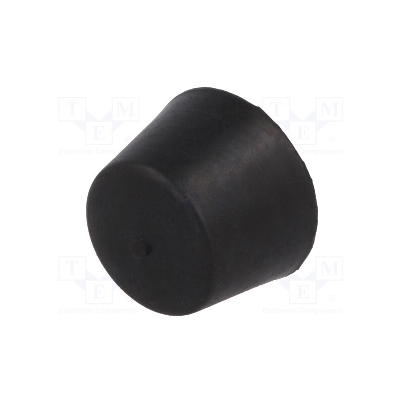 10 pcs : DVB.6-25-17-M6-8-55 - Vibroisolation foot, Ø: 25mm, Shore hardness: 55±5, 293N, 69N/mm