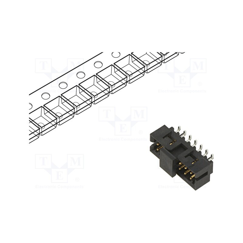 10 pcs : 878325623 - Socket, PCB-cable/PCB, Milli-Grid, 2mm, on PCBs