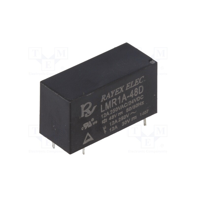 10 pcs : LMR1A-48D - Relay: electromagnetic, SPST-NO, Ucoil: 48VDC, 12A, 12A/250VAC