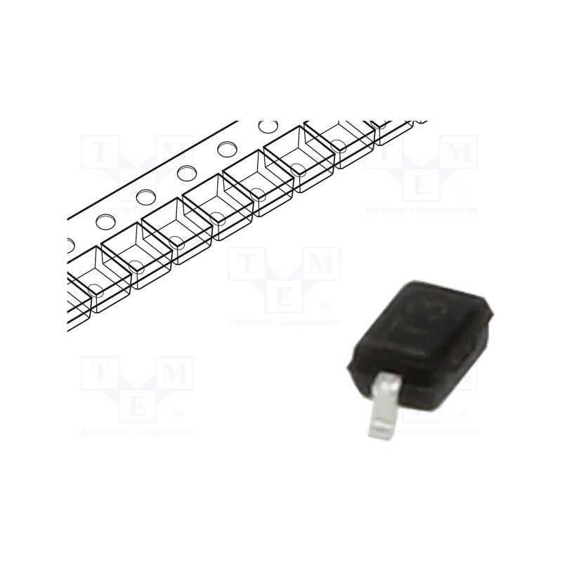 50 pcs : BAV21WSTR - Diode: switching, SMD, 200V, 0.2A, 50ns, SOD323, Ufmax: 1.25V, 0.25W