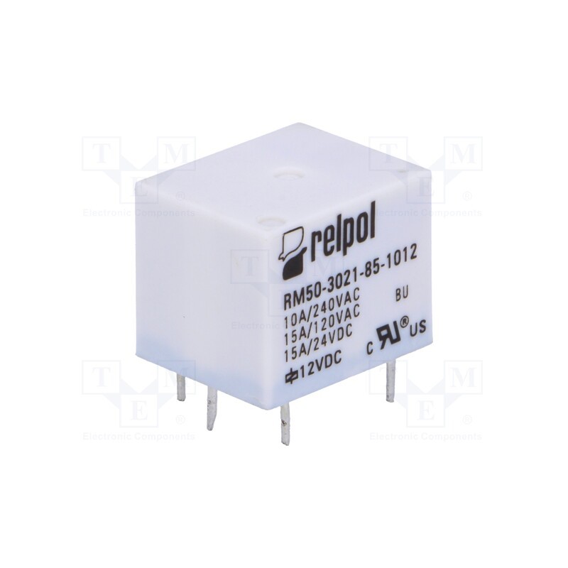 10 pcs : RM50-3021-85-1012 - Relay: electromagnetic, SPST-NO, Ucoil: 12VDC, 15A, 10A/240VAC