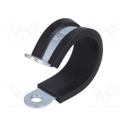 10 pcs : LKD12212 - Fixing clamp, ØBundle : 22mm, W: 12mm, steel, Cover material: EPDM
