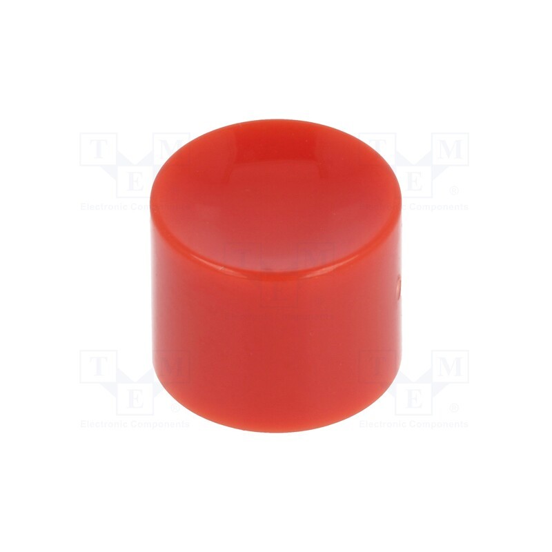 10 pcs : KM 409 - Button, Illumin: none, Body: red, Mat: ABS, MPA