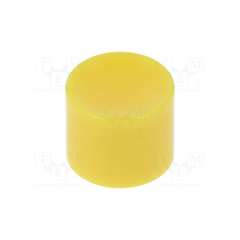 10 pcs : KM 408 - Button, Illumin: none, Body: yellow, Mat: ABS, MPA