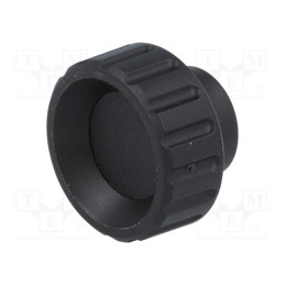 10 pcs : 6621 - Knob, Ø: 25mm, Int.thread: M6, 8mm, H: 19mm, polyamide, knurled