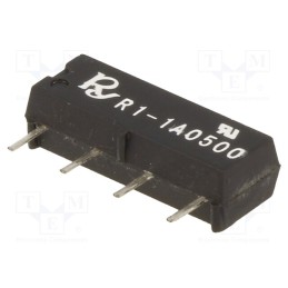 10 pcs : R1-1A0500 - Relay: reed switch, SPST-NO, Ucoil: 5VDC, 1A, max.250VDC, 10VA, 50mW
