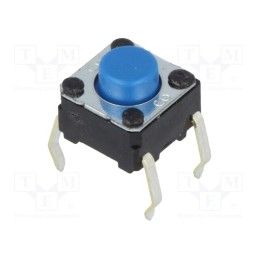 10 pcs : B3F-1026 - Microswitch TACT, SPST-NO, Pos: 2, 0.05A/24VDC, THT, none, 4.9N