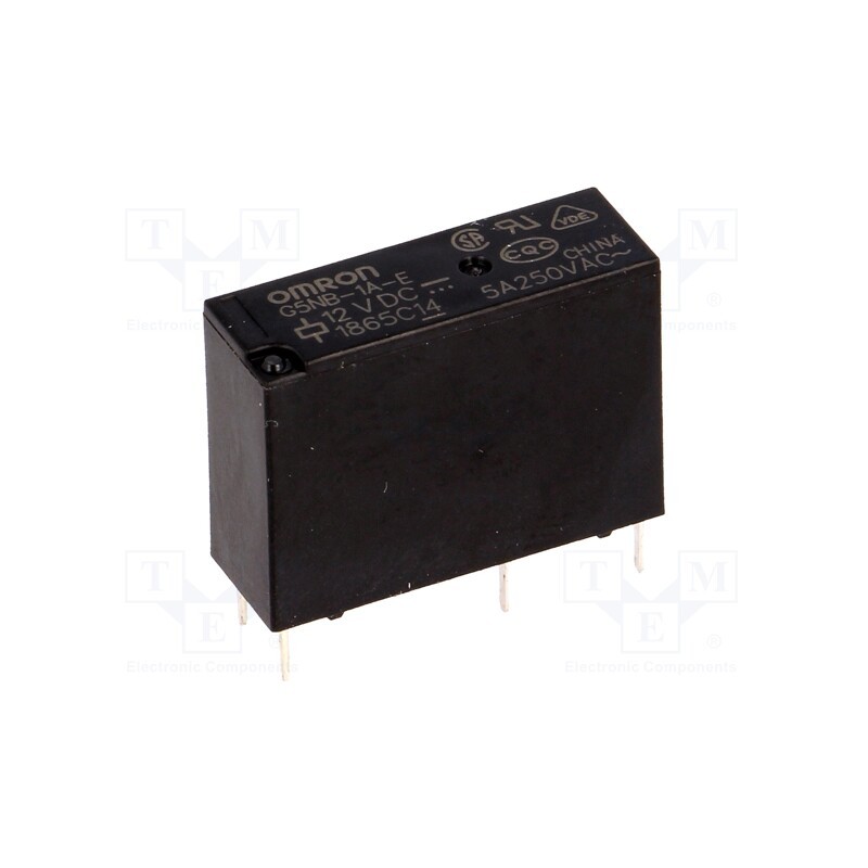 10 pcs : G5NB-1A-E 12VDC - Relay: electromagnetic, SPST-NO, Ucoil: 12VDC, Icontacts max: 5A