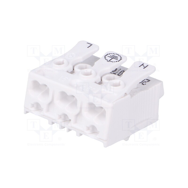 10 pcs : 88167527 - Splice terminal: installation, ways: 3, 0.5÷2.5mm2, 450V, 24A