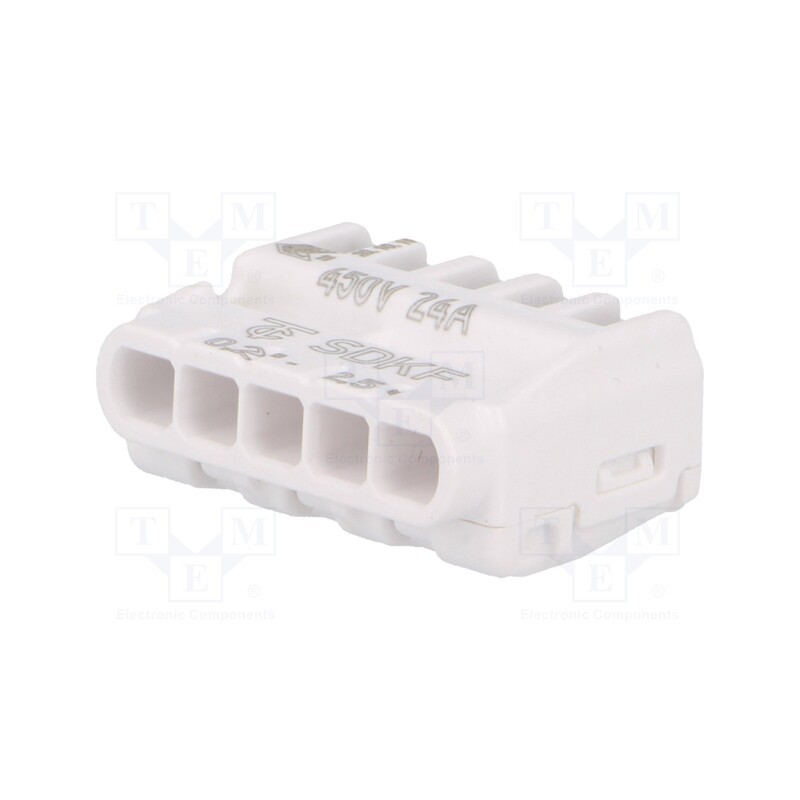 10 pcs : 88167928 - Quick splice, SDKF, spring clamp, 0.2÷2.5mm2, 300V, 24A, for cable