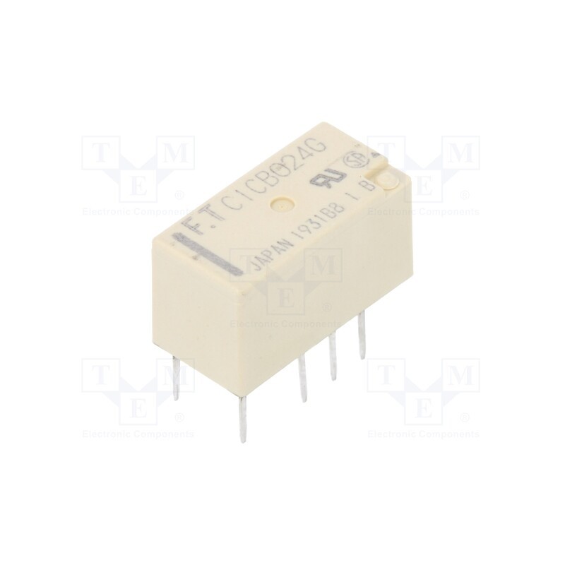 10 pcs : FTR-C1CB024G - Relay: electromagnetic, DPDT, Ucoil: 24VDC, 2A, 0.3A/125VAC, THT