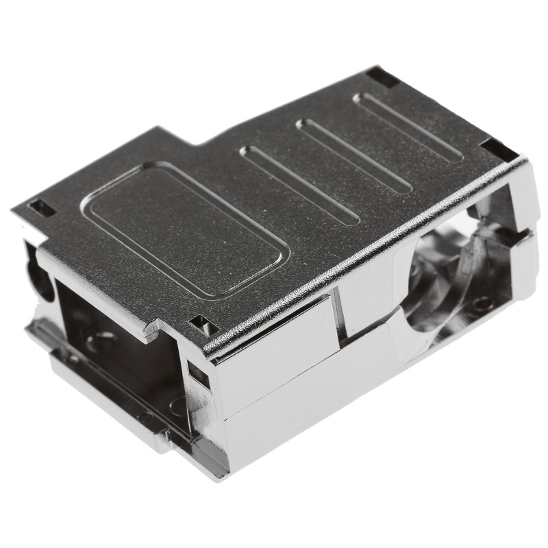 1 pcs - MH Connectors MHDSSK-T/M Series ABS Angled, Straight D Sub Backshell, 9 Way, Strain Relief