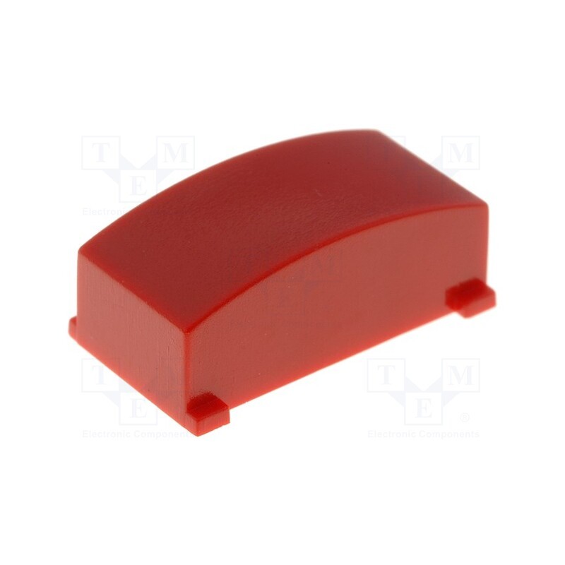 10 pcs : 1630008 - Button, rectangular, red, MEC15401,MEC15451,MEC16310-B