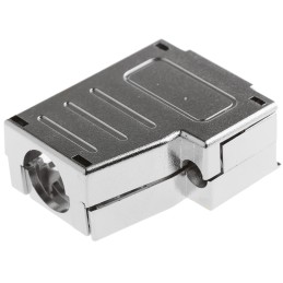 1 pcs - MH Connectors MHDSSK-T/M Series ABS Angled, Straight D Sub Backshell, 9 Way, Strain Relief