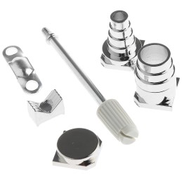 1 pcs - MH Connectors MHDSSK-T/M Series ABS Angled, Straight D Sub Backshell, 9 Way, Strain Relief