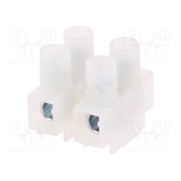 10 pcs : 88712944 - Terminal block, screw terminal, 0.5÷10mm2, 450V, ways: 2, white