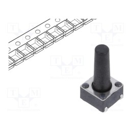 10 pcs : TL3301DF160QJ - Microswitch TACT, SPST-NO, Pos: 2, 0.05A/12VDC, SMT, none, 1.57N
