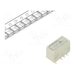 10 pcs : 4-1393789-7 - Relay: electromagnetic, DPDT, Ucoil: 3VDC, 2A, 0.5A/125VAC, SMT, 45Ω
