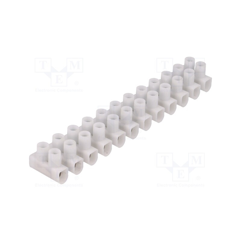 10 pcs : 88717035 - Terminal block, screw terminal, 1.5÷6mm2, 450V, ways: 12, white