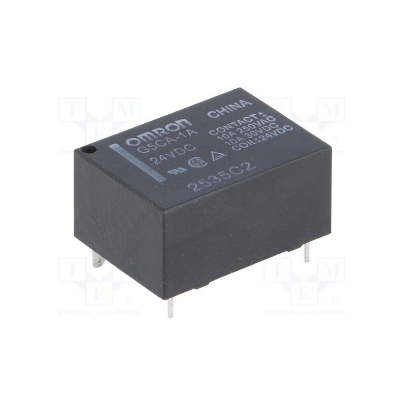 10 pcs : G5CA-1A 24VDC - Relay: electromagnetic, SPST-NO, Ucoil: 24VDC, Icontacts max: 10A