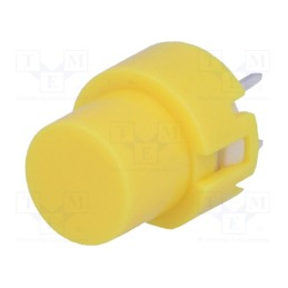 10 pcs : KS01-BV-Y - Switch: keypad, Pos: 2, SPST-NO, 0.01A/35VDC, yellow, THT, 1.3N, KS01
