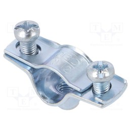10 pcs : ASG 732 12 G - T-bolt clamp, 10÷12mm, steel, Plating: zinc, industrial, Hole: M6