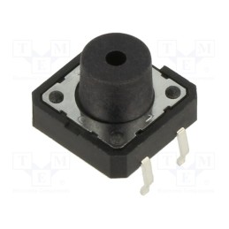 10 pcs : PTS125SM85-2 LFS - Microswitch TACT, SPST-NO, Pos: 2, 0.05A/12VDC, THT, none, 1.6N
