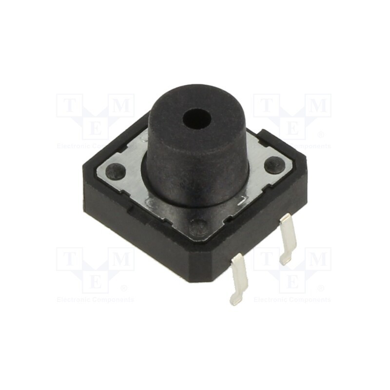 10 pcs : PTS125SM85-2 LFS - Microswitch TACT, SPST-NO, Pos: 2, 0.05A/12VDC, THT, none, 1.6N