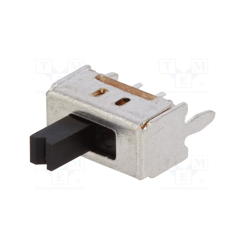 10 pcs : OS102011MS2QN1 - Switch: slide, Pos: 2, SPDT, 0.1A/12VDC, ON-ON, THT, -30÷70°C, OS