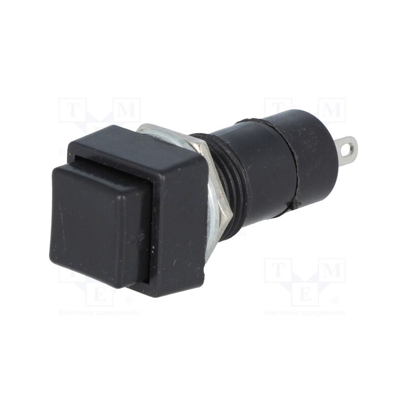 10 pcs : - Switch: push-button, Pos: 2, SPST-NO, 3A/125VAC, OFF-(ON), Ø12mm