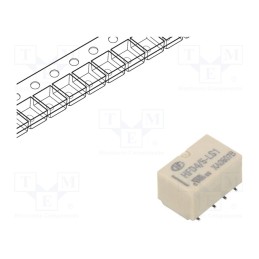 10 pcs : HFD4/5-LS1R - Relay: electromagnetic, DPDT, Ucoil: 5VDC, 2A, 0.5A/125VAC, SMT