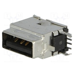 10 pcs : 894858000 - Socket, USB A, on PCBs, THT, PIN: 4, side,angled 90°, USB 2.0