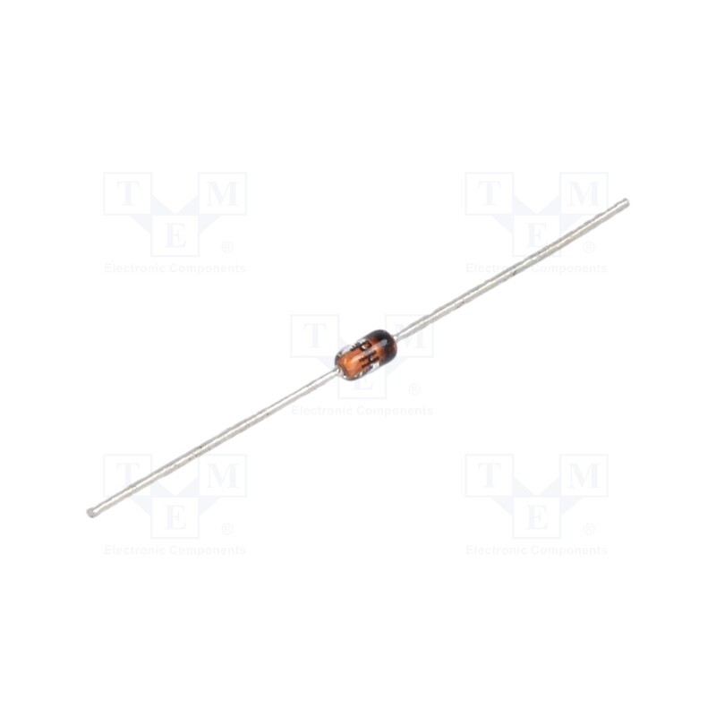 50 pcs : BZX79-C2V4,143 - Diode: Zener, 0.4/0.5W, 2.4V, , DO35, single diode
