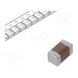 50 pcs : MMZ1005B601CT000 - Ferrite: bead, Imp.@ 100MHz: 600Ω, SMD, 200mA, 0402, R: 850mΩ