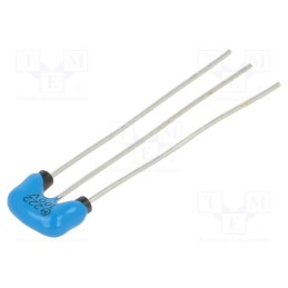 10 pcs : DSS1NB32A222Q93A - Filter: anti-interference, 100V, 2.2nF, THT, ±10%