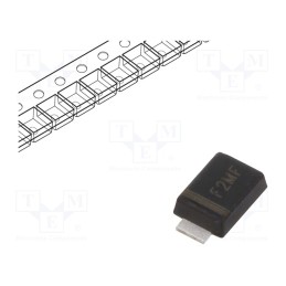 50 pcs : F2MF - Diode: rectifying, SMD, 1kV, 2A, 500ns, SMA flat, Ufmax: 1.3V